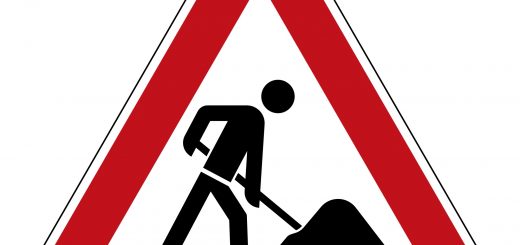 Baustellen-Warnschild