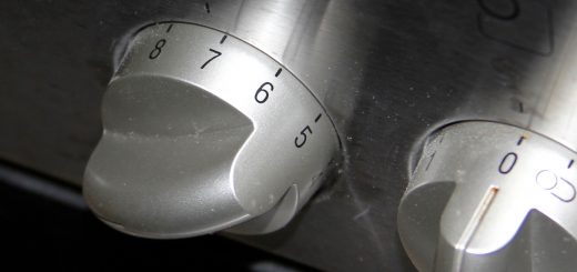 Schalter einer Herdplatte