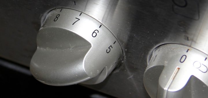 Schalter einer Herdplatte